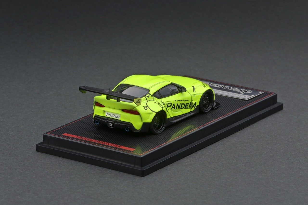 1:64 Toyota Supra A90 PANDEM -- Yellow Green -- Ignition Model IG2337