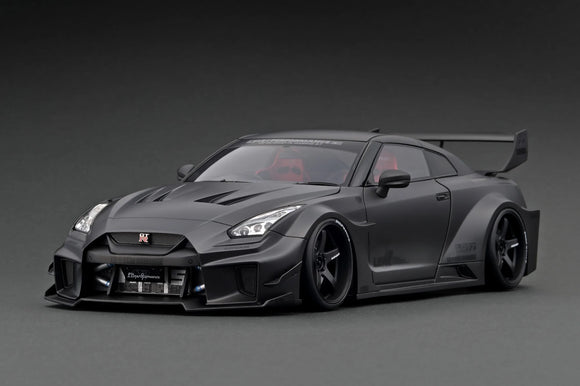 1:18 Nissan GT-RR R35 LB-Silhouette -- Matte Black -- Ignition Model IG2353