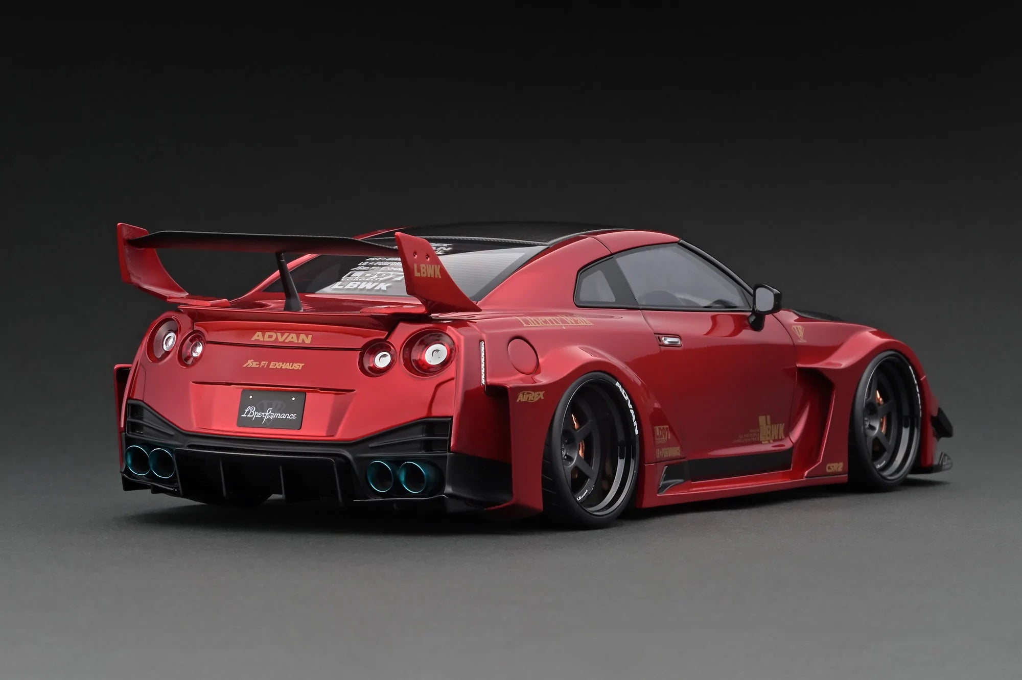 1:18 Nissan GT-RR R35 LB-Silhouette -- Red Metallic -- Ignition Model IG2354