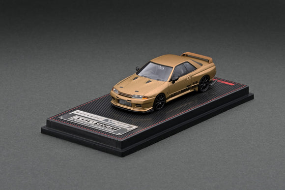 1:64 Nissan R32 Skyline GTR -- Top Secret -- Matte Gold -- Ignition Model