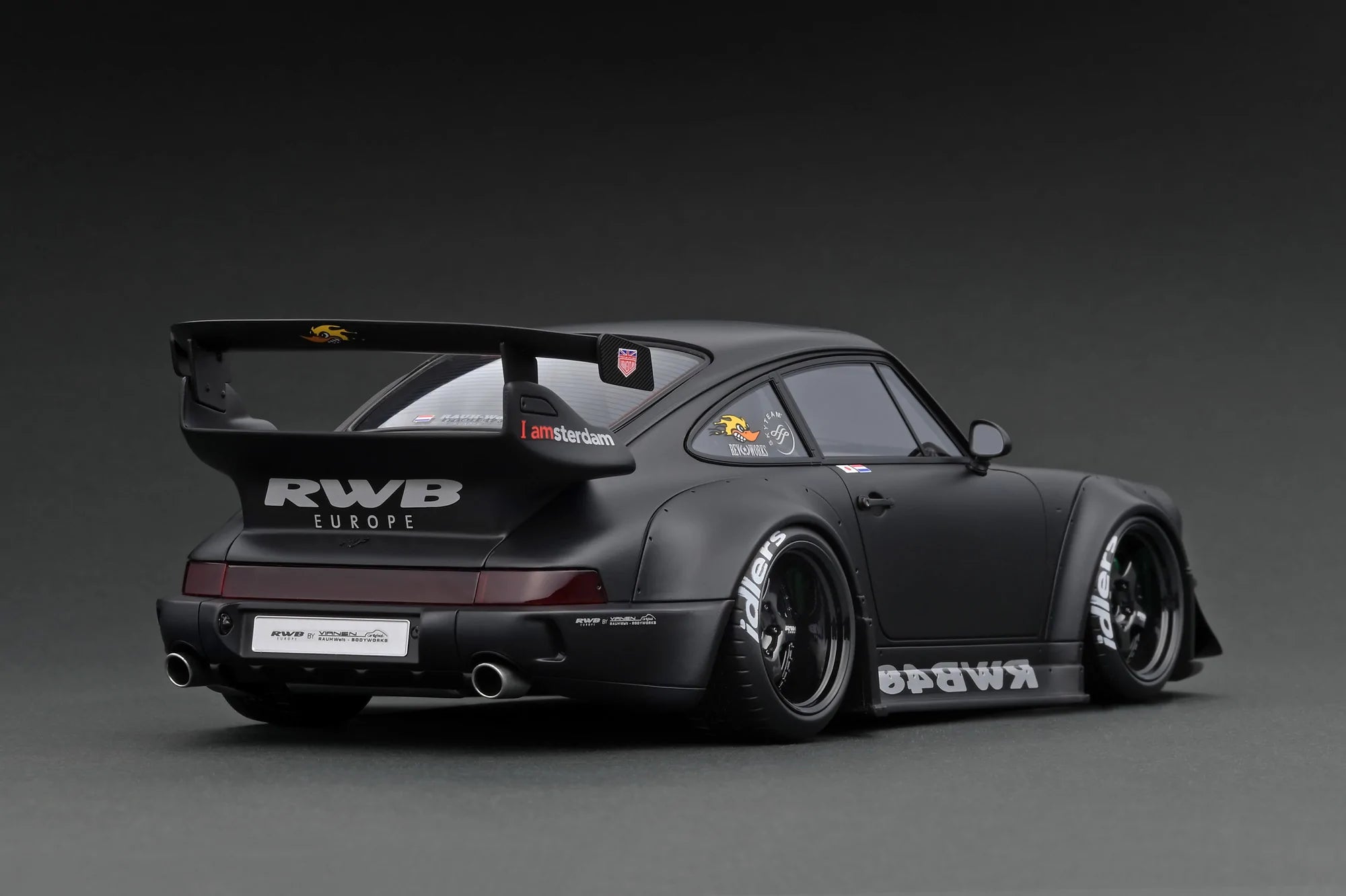 1:18 RWB 964 -- Matte Black RWB48 -- Ignition Model IG2463