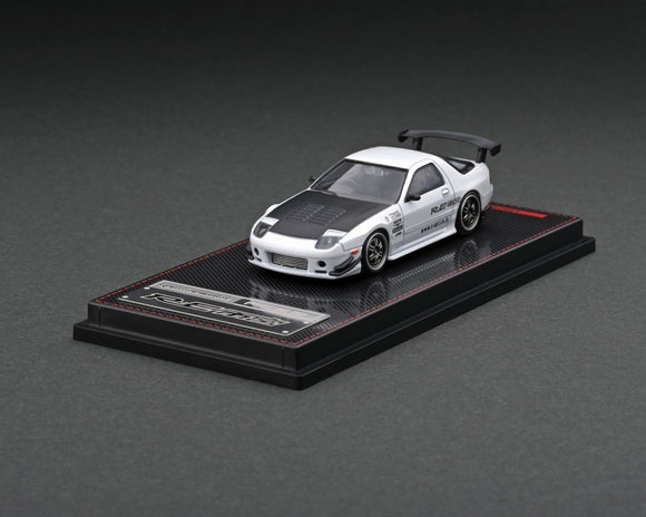 1:64 Mazda RX-7 (FC3S) RE Amemiya -- Matte Pearl White -- Ignition Model