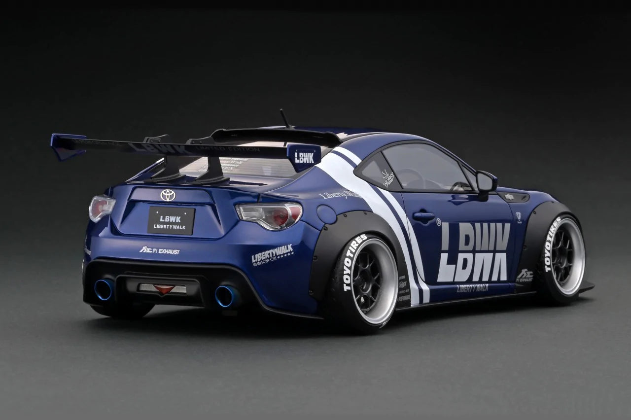 1:18 Toyota 86 LB nation WORKS Full ver.1 -- Blue Metallic -- Ignition