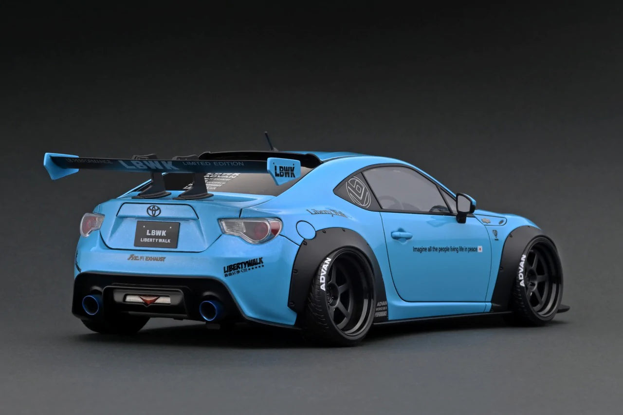 1:18 Toyota 86 LB nation WORKS Full ver.1 -- Light Blue -- Ignition Mo