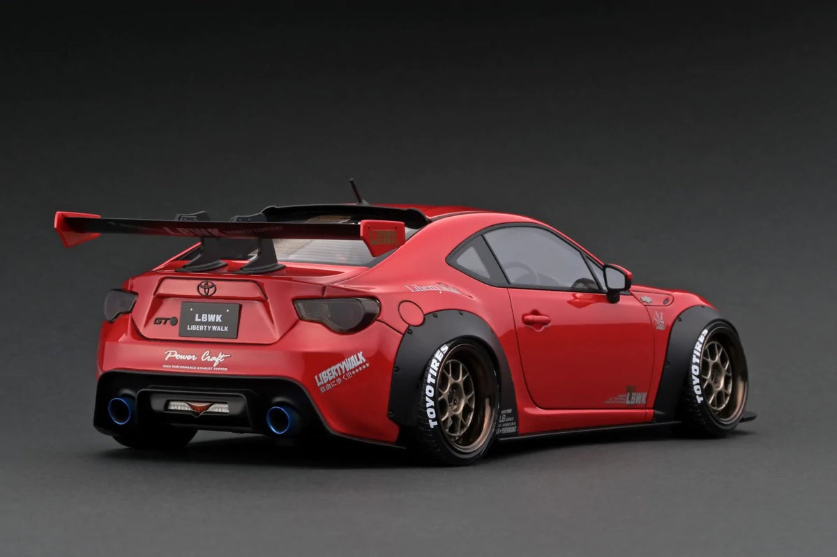 1:18 Toyota 86 LB nation WORKS Full ver.1 -- Red Metallic -- Ignition