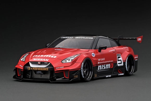 1:18 Nissan GT-RR R35 LB-Silhouette -- #5 Red/Black -- Ignition Model IG2723