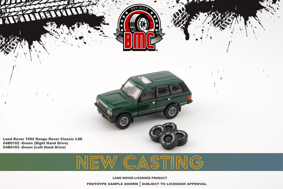 1:64 Land Rover 1992 Range Rover Classic LSE -- Green -- BM Creations