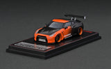 1:64 Nissan R35 GT-R -- PANDEM Orange / Black -- Ignition Model
