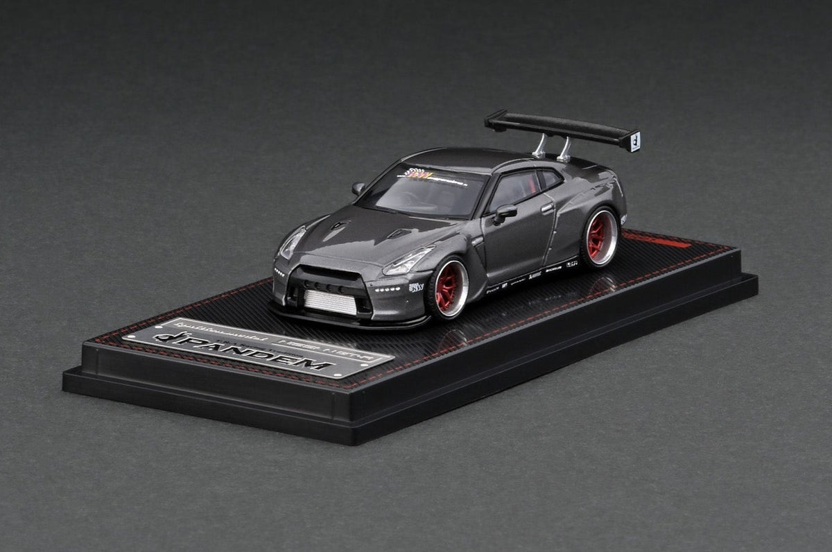 1:64 Nissan R35 GT-R -- PANDEM Gun Metallic Grey -- Ignition Model