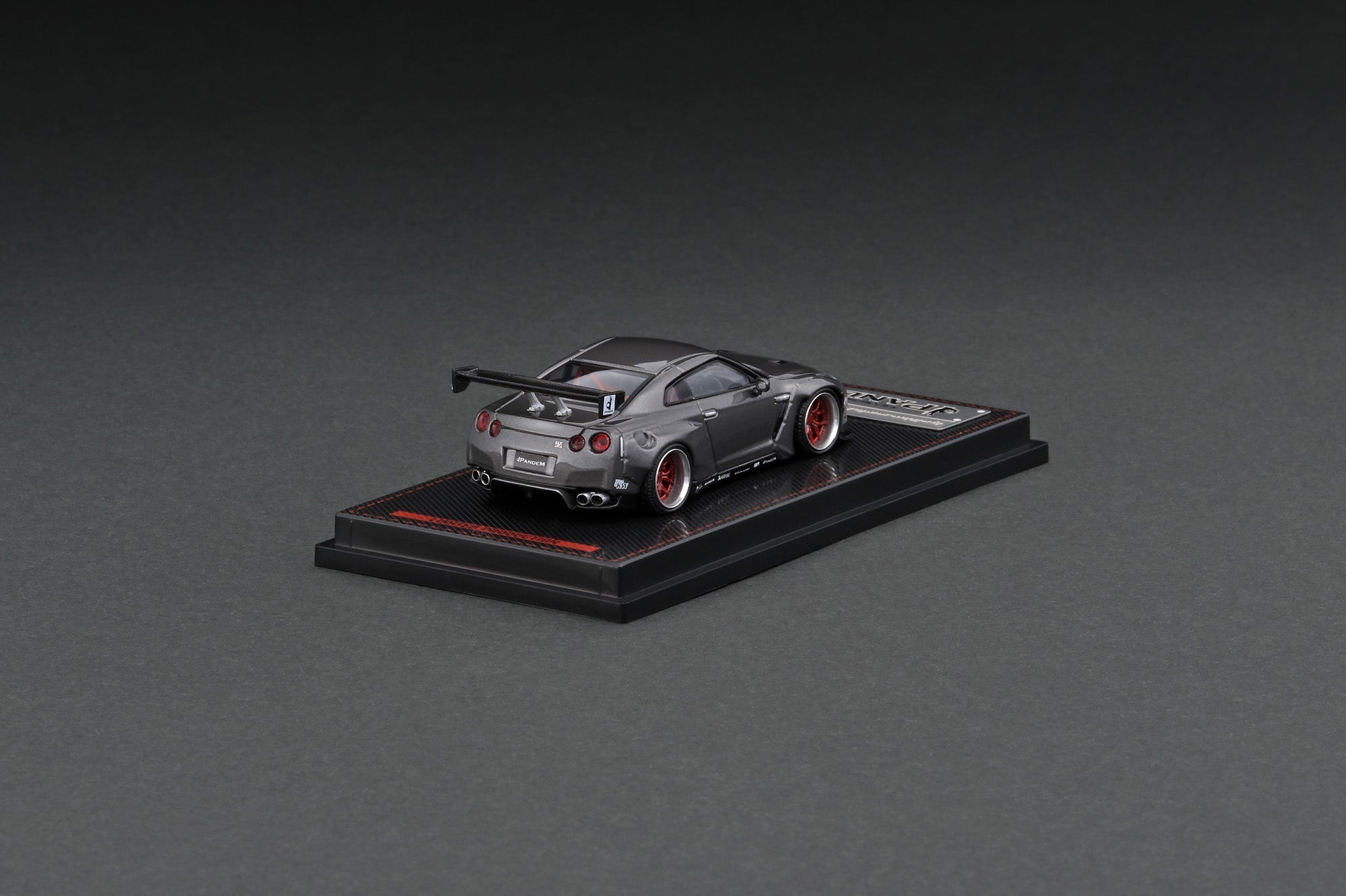 1:64 Nissan R35 GT-R -- PANDEM Gun Metallic Grey -- Ignition Model