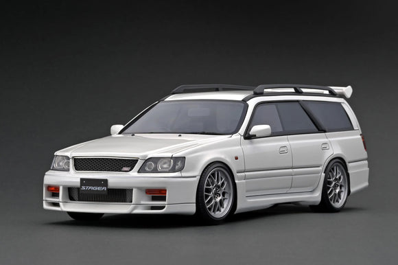 1:18 Nissan Stagea 260RS (WGNC34) -- Pearl White -- Ignition Model IG2885