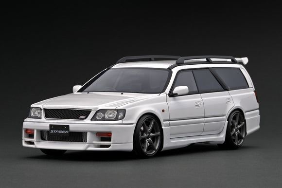 1:18 Nissan Stagea 260RS (WGNC34) -- White -- Ignition Model IG2886