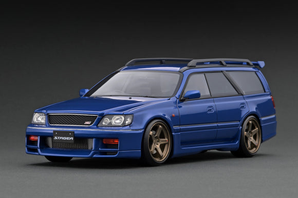 1:18 Nissan Stagea 260RS (WGNC34) -- Blue -- Ignition Model IG2891