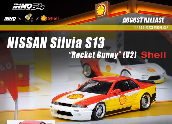 1:64 Nissan Silvia S13 Rocket Bunny V2 -- Shell -- INNO64