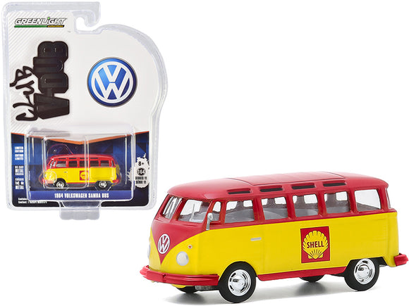 1:64 1964 Volkswagen Kombi Samba Bus -- Shell -- Greenlight VW