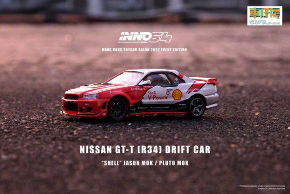 1:64 Nissan Skyline GT-T (R34) -- Shell Drift Car -- Jason/Pluto Mok -- INNO64