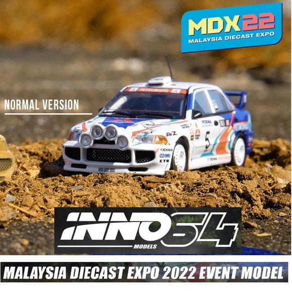 1:64 Mitsubishi Lancer Evolution III -- 1996 Malaysia Rally -- INNO64