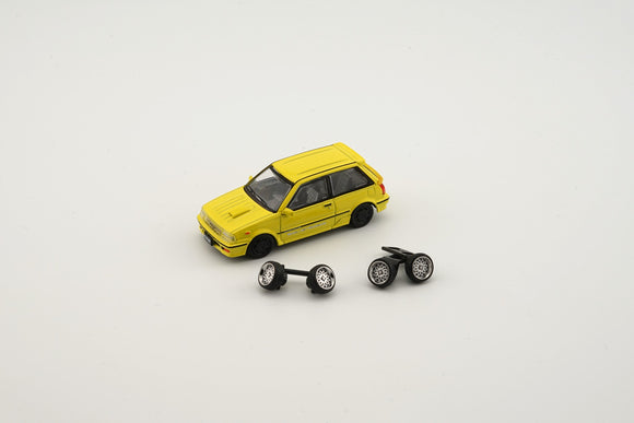 1:64 Toyota Starlet Turbo-S 1988 (EP71) -- Yellow -- BM Creations