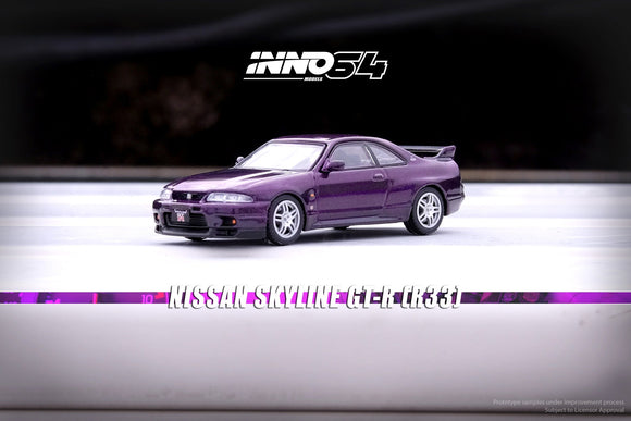 1:64 Nissan Skyline GT-R (R33) -- Midnight Purple -- INNO64