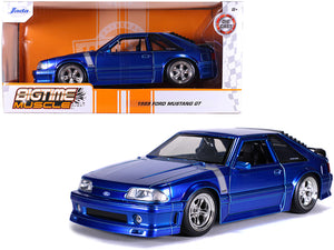 1:24 1989 Ford Mustang GT -- Candy Blue -- JADA: Bigtime Muscle