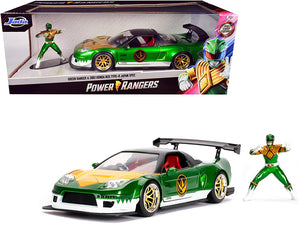 1:24 Green Power Rangers w/2002 Honda NSX Type-R Japan Spec -- JADA