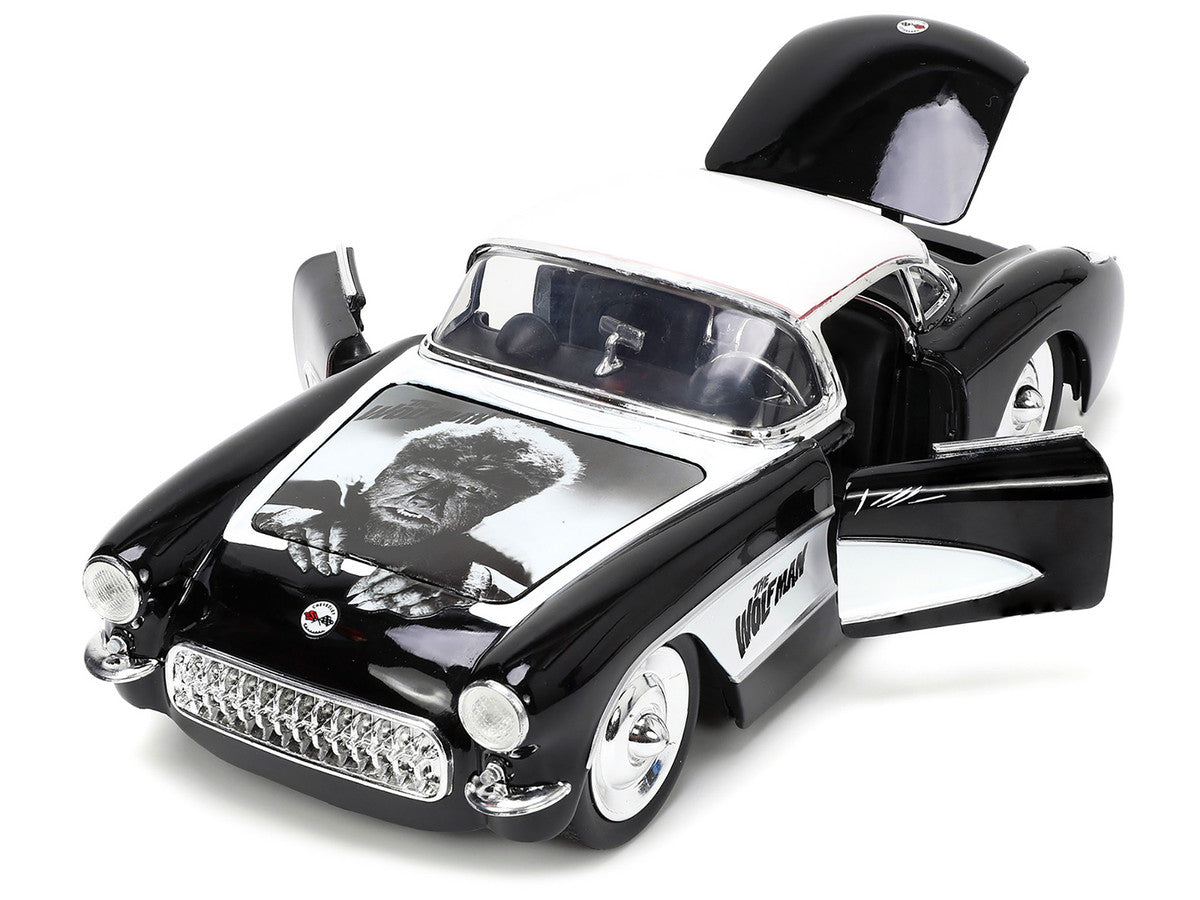 1:24 Wolfman w/1957 Chevrolet Corvette -- Universal Monsters -- Hollyw