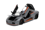 1:24 Lamborghini Murcielago Roadster -- Grey -- JADA: Hyper-Spec