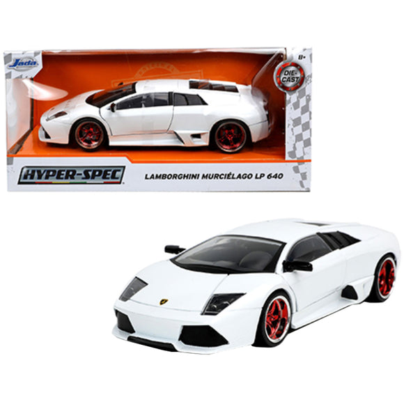 1:24 Lamborghini Murcielago LP640 -- White -- JADA: Hyper-Spec
