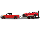 1:24 Chevrolet Colorado Pickup & Corvette Z06 -- Maisto Design Elite Transport