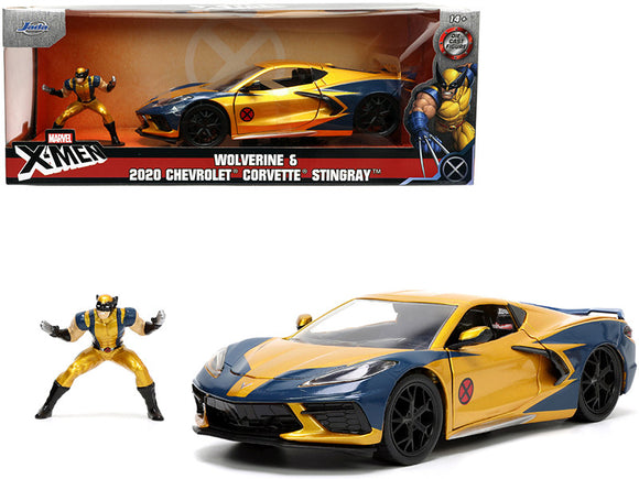 1:24 Wolverine w/2020 Chevrolet Corvette C8 Stingray -- Marvel X-Men JADA