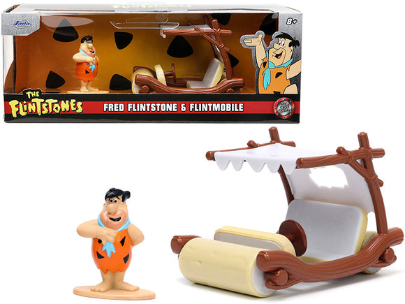 1:32 Flintmobile w/Fred Flintstone Figurine -- JADA