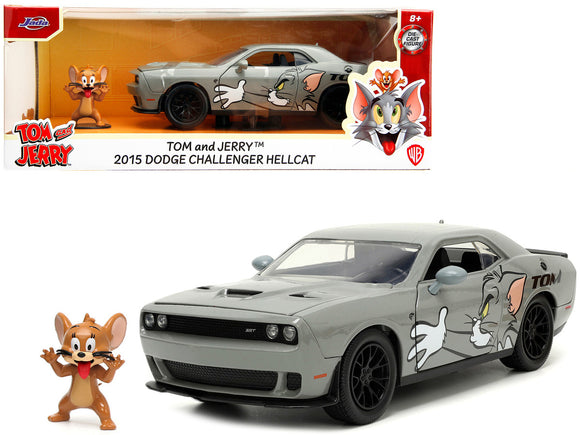 1:24 Tom & Jerry w/ 2015 Dodge Challenger SRT Hellcat -- Warner Bros -- JADA