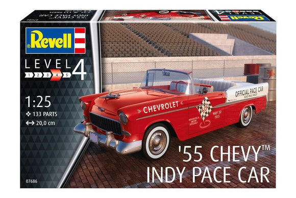 1:24 1955 Chevrolet Bel Air Convertible - Indy Pace Car -- PLASTIC KIT -- Revell