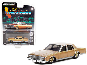 1:64 1985 Chevrolet Caprice -- Gold -- California Lowriders -- Greenlight
