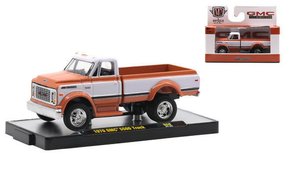 1:64 1970 GMC 5500 Truck -- Orange/White -- M2 Machines Detroit Muscle