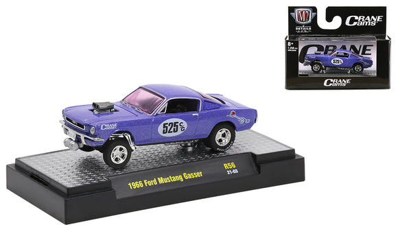 1:64 1966 Ford Mustang Gasser -- Purple Crane Cams -- M2 Machines Detroit Muscle