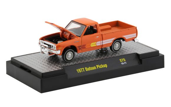 1:64 1977 Datsun Pickup Truck -- M2 Machines Auto Japan Release S75