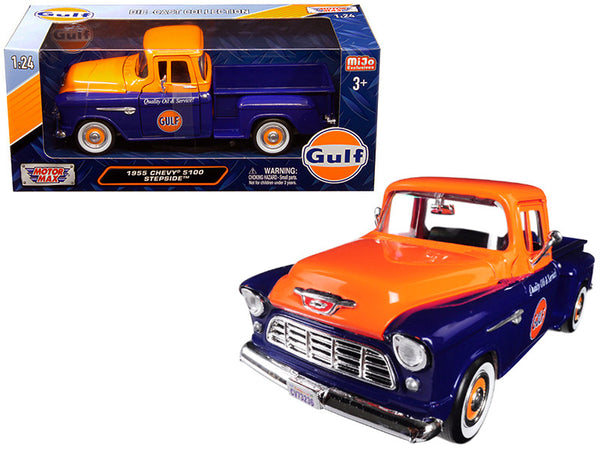 1:24 1955 Chevrolet 5100 Stepside Pickup Truck -- Gulf Livery -- MotorMax