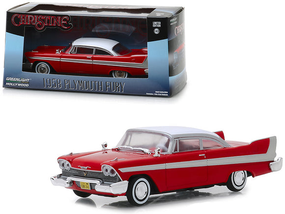 1:43 Christine -- 1958 Plymouth Fury - Red -- Greenlight