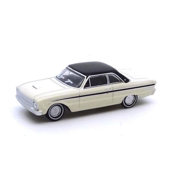 1:87 (HO) 1964 Ford XM Falcon Coupe -- Alpine White/Black -- Cooee Classics
