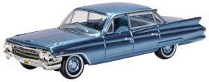 1:87 (HO) 1961 Cadillac Sedan Deville -- Nautilus Blue -- Oxford
