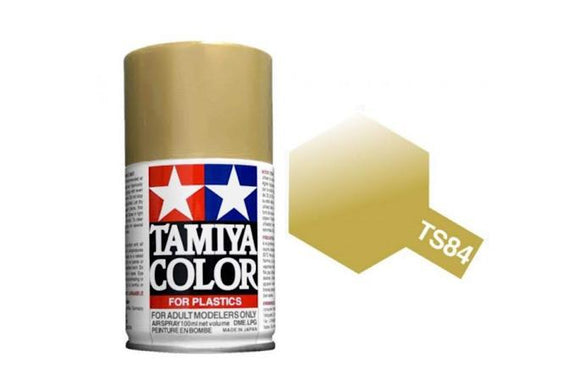 Tamiya Spray Paint (100mL) -- Metallic Gold (TS-84)