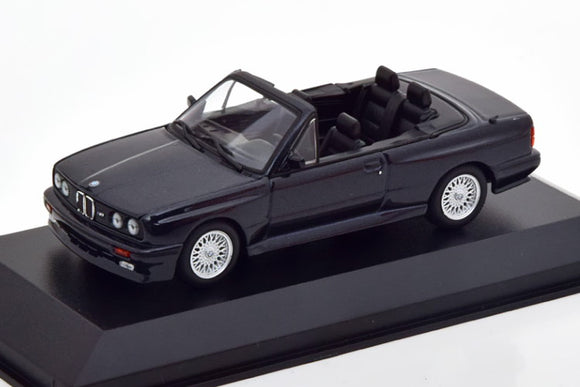1:43 1988 BMW M3 Cabriolet (E30) -- Blue Metallic -- Minichamps