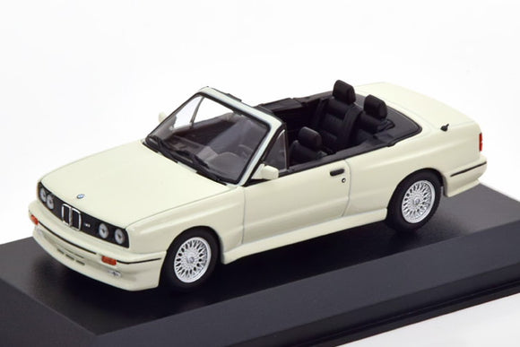 1:43 1988 BMW M3 Cabriolet (E30) -- White -- Minichamps