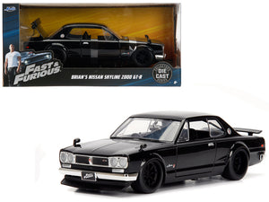 1:24 Brian's 1971 Nissan Skyline 2000 GT-R -- Black -- Fast & Furious JADA