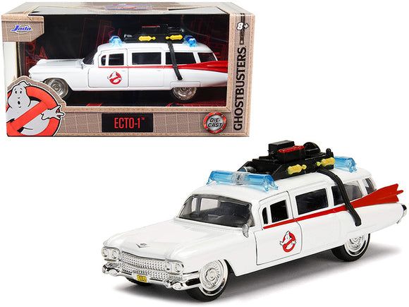 1:32 1959 Cadillac Ambulance Ecto-1 White -- Ghostbusters -- JADA