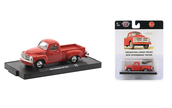 1:64 1954 Studebaker 3R Truck -- Red -- M2 Machines Auto-Drivers