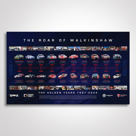 The Roar of Walkinshaw The Holden Years: 1987-2022 -- Limited Edition Print
