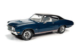1:18 1970 Buick GS 455 Stage 1 -- Diplomat Blue Metallic -- American Muscle