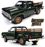 1:18 1977 Dodge Pickup Stepside Warlock -- Green -- American Muscle